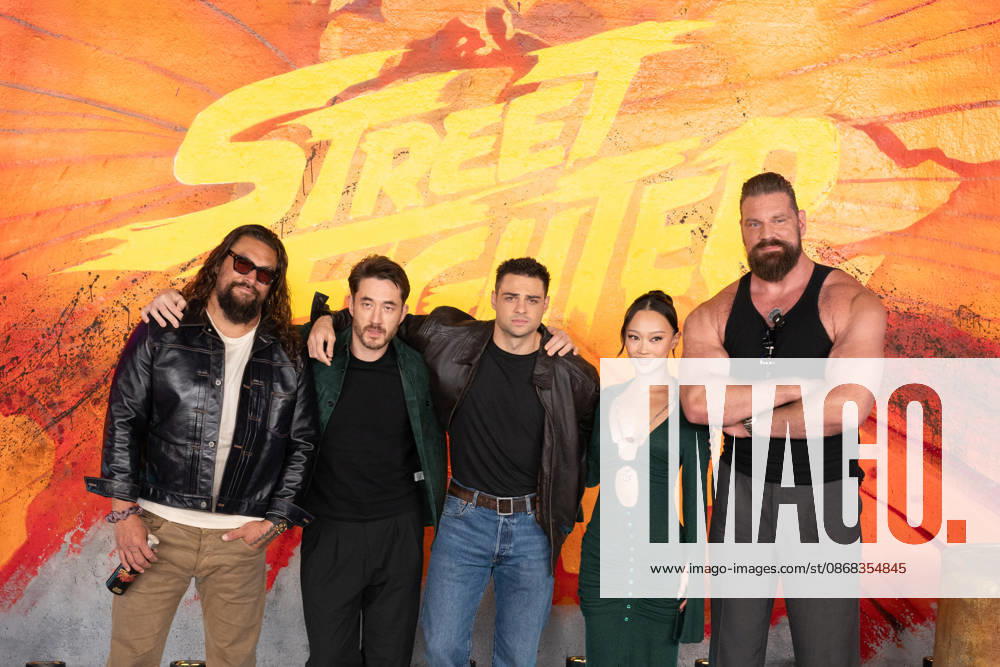 Jason Momoa, Andrew Koji, Noah Centineo, Callina Liang and Olivier Richters attends Street Fighter Photocall at Leake Street, Waterloo in London, England. UK. Thursday 1st October 2026.