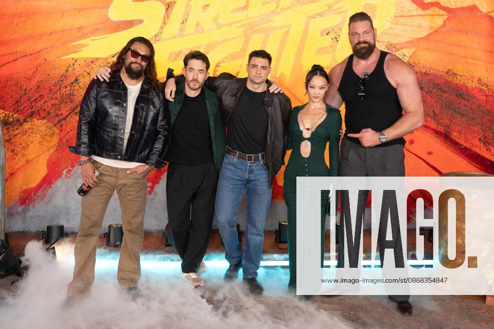 Jason Momoa, Andrew Koji, Noah Centineo, Callina Liang and Olivier Richters attends Street Fighter Photocall at Leake Street, Waterloo in London, England. UK. Thursday 1st October 2026.