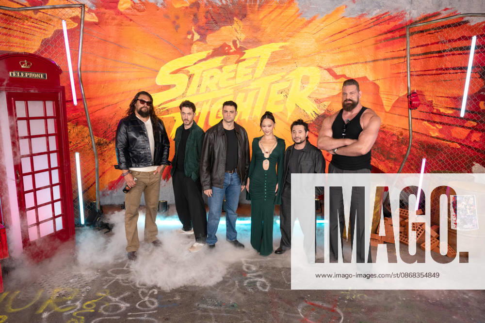 Jason Momoa, Andrew Koji, Noah Centineo, Callina Liang, Kitao Sakurai and Olivier Richters attends Street Fighter Photocall at Leake Street, Waterloo in London, England. UK. Thursday 1st October 2026.