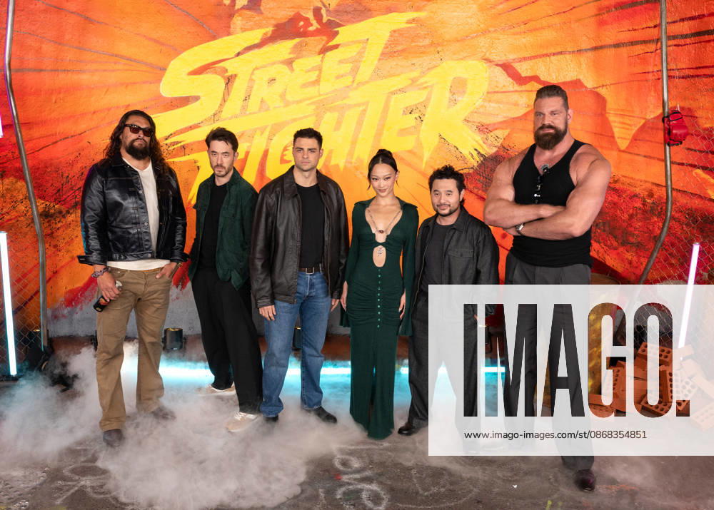 Jason Momoa, Andrew Koji, Noah Centineo, Callina Liang, Kitao Sakurai and Olivier Richters attends Street Fighter Photocall at Leake Street, Waterloo in London, England. UK. Thursday 1st October 2026.