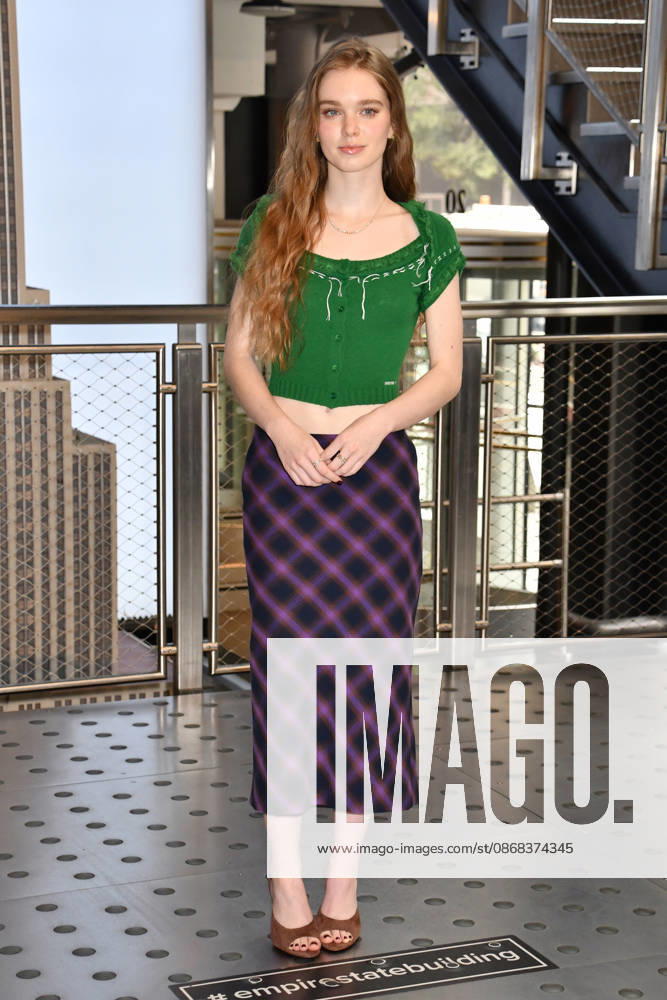NEW YORK, NY- OCTOBER 1: Summer H. Howell pictured during a visit to he Empire State Building Ahead of the Release of Mike Flannigan s Carrie on October 1, 2026 in New York City.