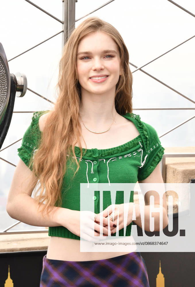 NEW YORK, NY- OCTOBER 1: Summer H. Howell pictured during a visit to he Empire State Building Ahead of the Release of Mike Flannigan s Carrie on October 1, 2026 in New York City.
