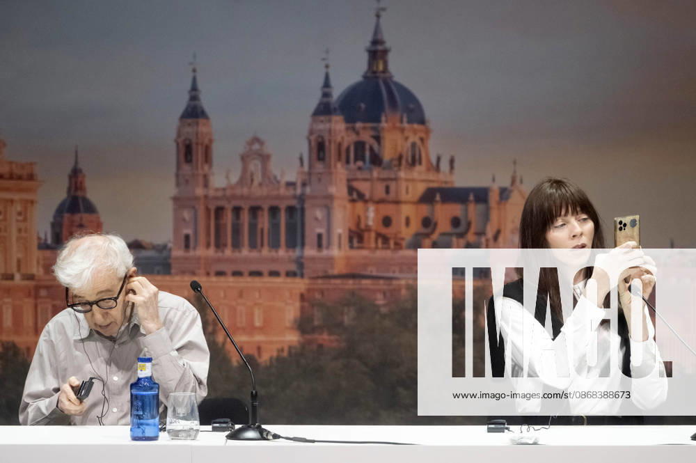 Woody Allen und Alexi Wasser beim offiziellen Empfang zum Drehstart des Woody Allen Fall Project 2026 in den Teatros del Canal. Madrid