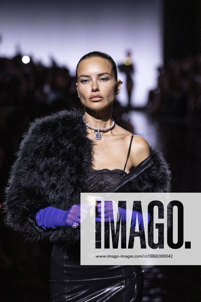 Adriana Lima at the Messika Terres de Contrastes fashion show on the sidelines of the Spring Summer 2027 Ready-to-Wear collections during Paris Fashion Week (PFW) on October 1, 2026, in Paris, France. Messika’s Terres de Contrastes fashion show on the sidelines of the Spring Summer 2027 Ready-to-Wear collections during Paris Fashion Week (PFW) on October 1, 2026, in Paris, France