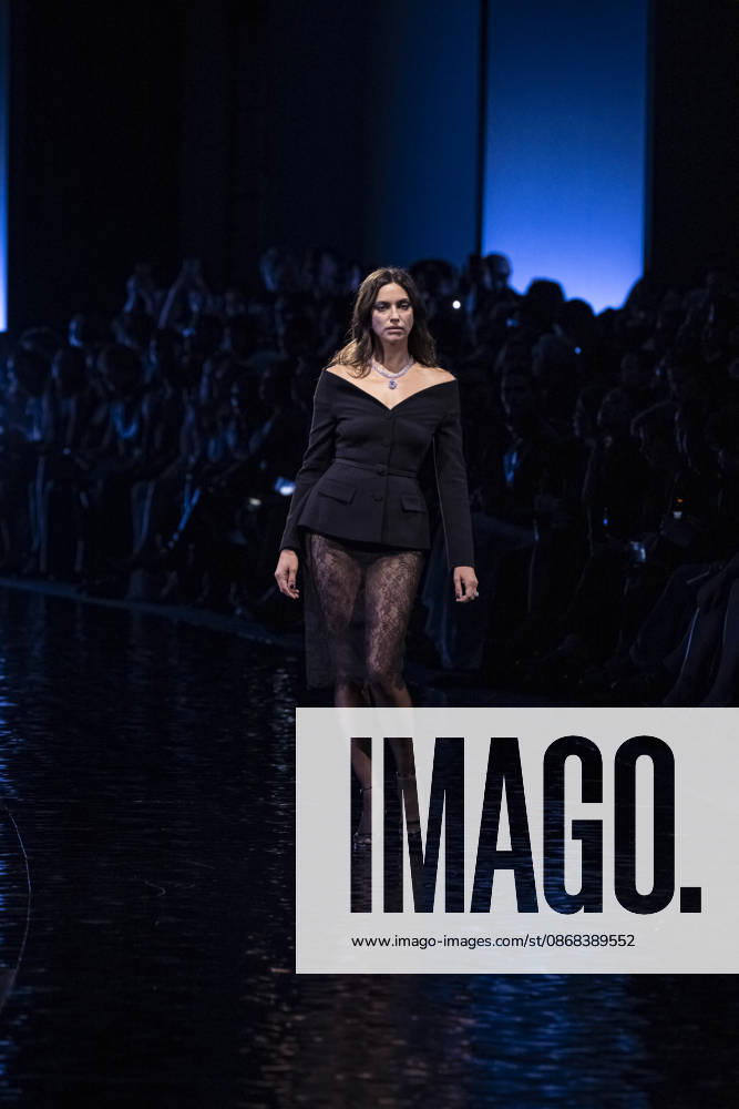 Irina Shayk at the Messika Terres de Contrastes fashion show on the sidelines of the Spring Summer 2027 Ready-to-Wear collections during Paris Fashion Week (PFW) on October 1, 2026, in Paris, France. Messika’s Terres de Contrastes fashion show on the sidelines of the Spring Summer 2027 Ready-to-Wear collections during Paris Fashion Week (PFW) on October 1, 2026, Paris, France