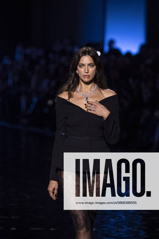 Irina Shayk at the Messika Terres de Contrastes fashion show on the sidelines of the Spring Summer 2027 Ready-to-Wear collections during Paris Fashion Week (PFW) on October 1, 2026, in Paris, France. Messika’s Terres de Contrastes fashion show on the sidelines of the Spring Summer 2027 Ready-to-Wear collections during Paris Fashion Week (PFW) on October 1, 2026, Paris, France