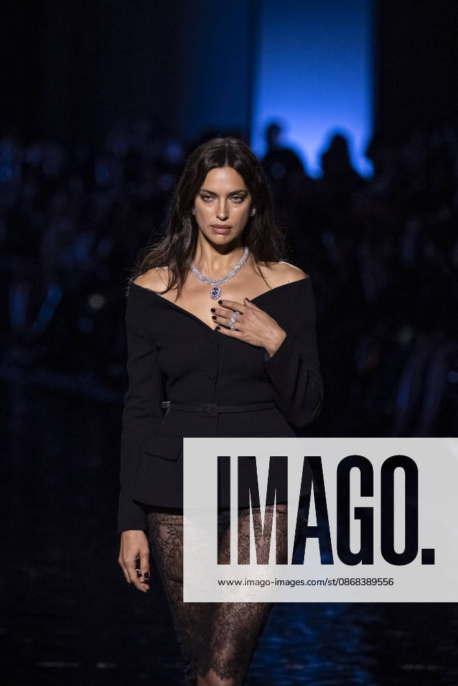 Irina Shayk at the Messika Terres de Contrastes fashion show on the sidelines of the Spring Summer 2027 Ready-to-Wear collections during Paris Fashion Week (PFW) on October 1, 2026, in Paris, France. Messika’s Terres de Contrastes fashion show on the sidelines of the Spring Summer 2027 Ready-to-Wear collections during Paris Fashion Week (PFW) on October 1, 2026, Paris, France