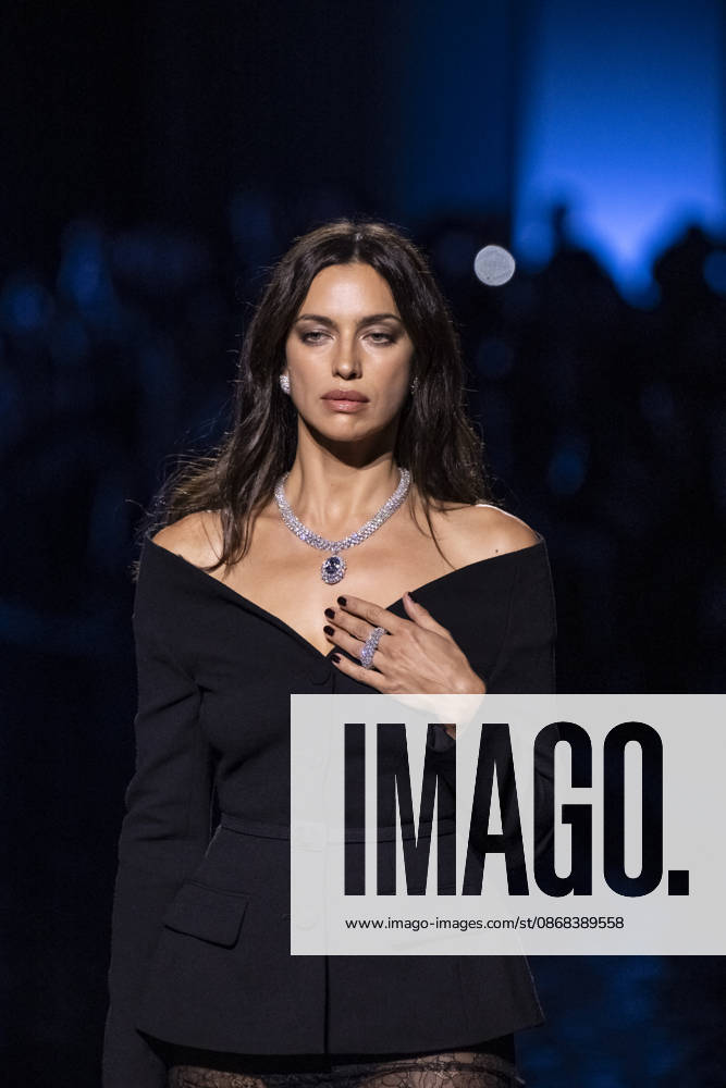 Irina Shayk at the Messika Terres de Contrastes fashion show on the sidelines of the Spring Summer 2027 Ready-to-Wear collections during Paris Fashion Week (PFW) on October 1, 2026, in Paris, France. Messika’s Terres de Contrastes fashion show on the sidelines of the Spring Summer 2027 Ready-to-Wear collections during Paris Fashion Week (PFW) on October 1, 2026, Paris, France