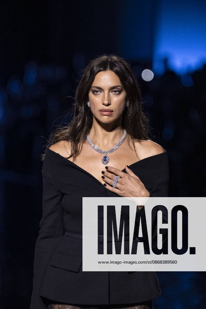 Irina Shayk at the Messika Terres de Contrastes fashion show on the sidelines of the Spring Summer 2027 Ready-to-Wear collections during Paris Fashion Week (PFW) on October 1, 2026, in Paris, France. Messika’s Terres de Contrastes fashion show on the sidelines of the Spring Summer 2027 Ready-to-Wear collections during Paris Fashion Week (PFW) on October 1, 2026, Paris, France