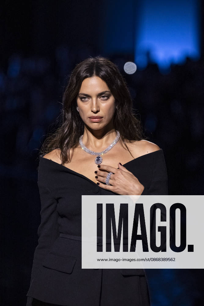 Irina Shayk at the Messika Terres de Contrastes fashion show on the sidelines of the Spring Summer 2027 Ready-to-Wear collections during Paris Fashion Week (PFW) on October 1, 2026, in Paris, France. Messika’s Terres de Contrastes fashion show on the sidelines of the Spring Summer 2027 Ready-to-Wear collections during Paris Fashion Week (PFW) on October 1, 2026, Paris, France