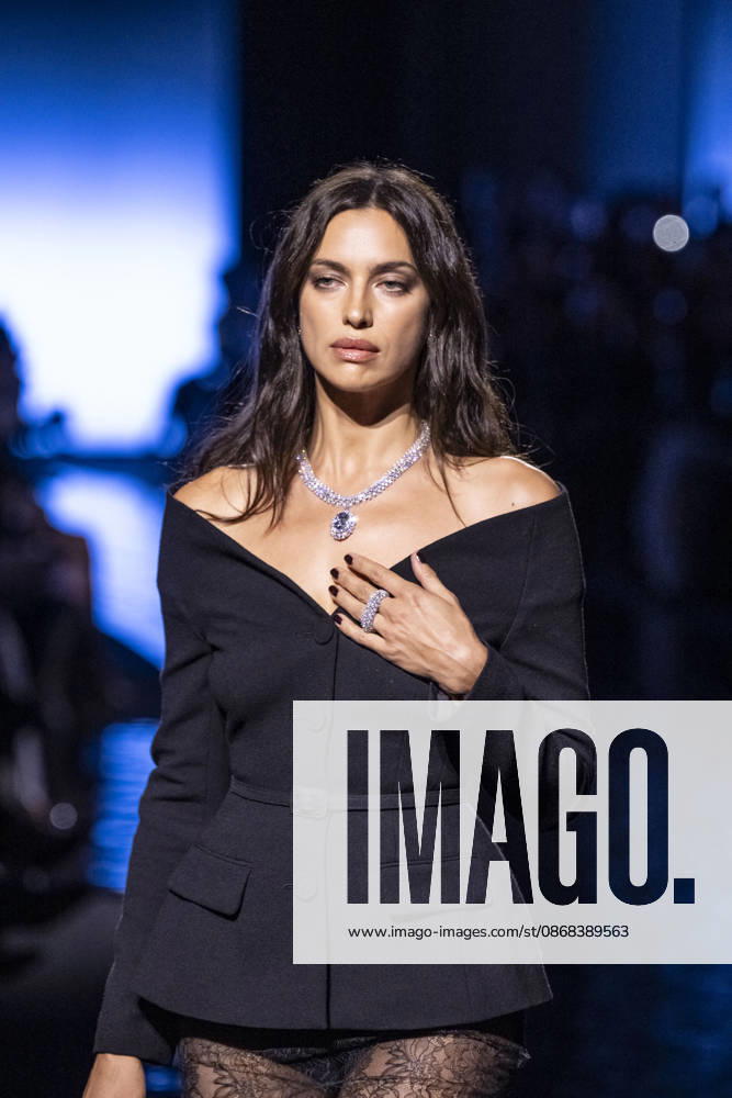 Irina Shayk at the Messika Terres de Contrastes fashion show on the sidelines of the Spring Summer 2027 Ready-to-Wear collections during Paris Fashion Week (PFW) on October 1, 2026, in Paris, France. Messika’s Terres de Contrastes fashion show on the sidelines of the Spring Summer 2027 Ready-to-Wear collections during Paris Fashion Week (PFW) on October 1, 2026, Paris, France