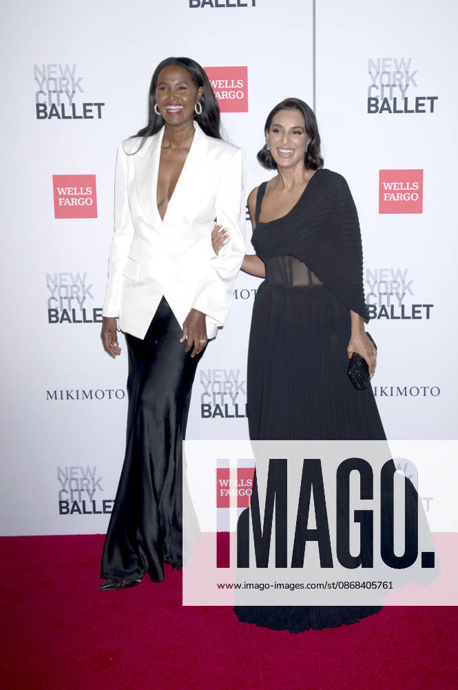 Ubah Hassan mit Jessel Taank bei der New York City Ballet 2026 Fall Fashion Gala im David H. Koch Theater im Lincoln Center. New York
