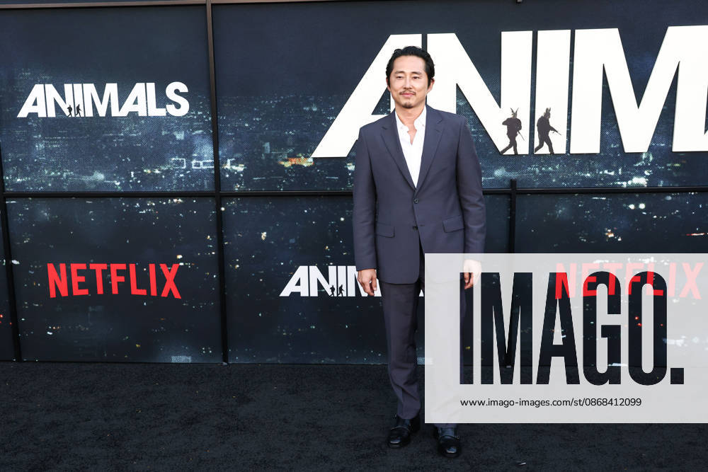 World Premiere Of Netflix s Animals WESTWOOD, LOS ANGELES, CALIFORNIA, USA - OCTOBER 01: Steven Yeun arrives at the World Premiere Of Netflix s Animals held at Westwood Village Theater on October 1, 2026 in Westwood, Los Angeles, California, United States. Westwood Westwood Village Theater California United States