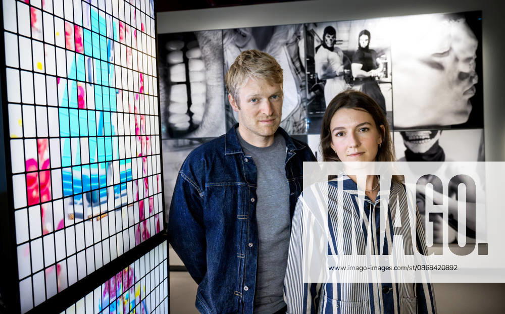 STOCKHOLM 20261002 Jakob Ganslmeier and Ana Zibelnik with the work Bereitschaft at Fotografiska’s exhibition Harder Better Faster Stronger Are Men OK STOCKHOLM SWEDEN