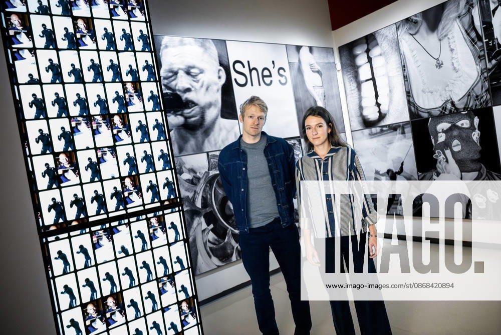 STOCKHOLM 20261002 Jakob Ganslmeier and Ana Zibelnik with the work Bereitschaft at Fotografiska’s exhibition Harder Better Faster Stronger Are Men OK STOCKHOLM SWEDEN