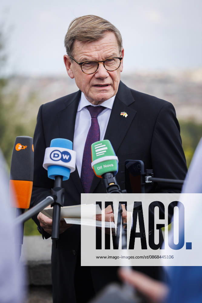 Johann Wadephul (CDU), Bundesaussenminister reist nach Italien, Aufnahmen entstanden waehrend eines Pressestatements, Rom, 02.10.2026. Fotografiert im Auftrag des Auswaertigen Amtes. Rom Italien