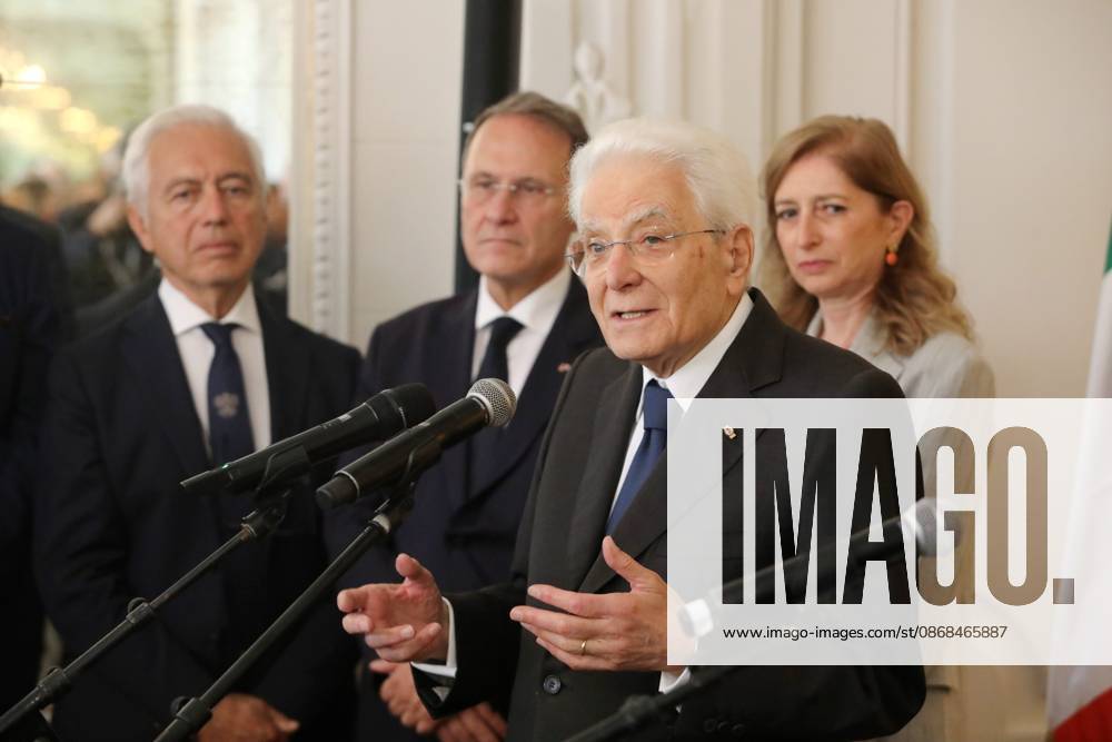 Sergio Mattarella in Monaco PHOTOPQR NICE MATIN Cyril Dodergny Monaco October 3, 2026 Monaco, October 3, 2026, Hotel Hermitage Italian President,Sergio Mattarella, and his daughter Laura, met with Italians residing in Monaco Monaco, October 3, 2026 – Hotel Hermitage – Italian President Sergio Mattarella and his daughter Laura met with Italians residing in Monaco Monaco, France