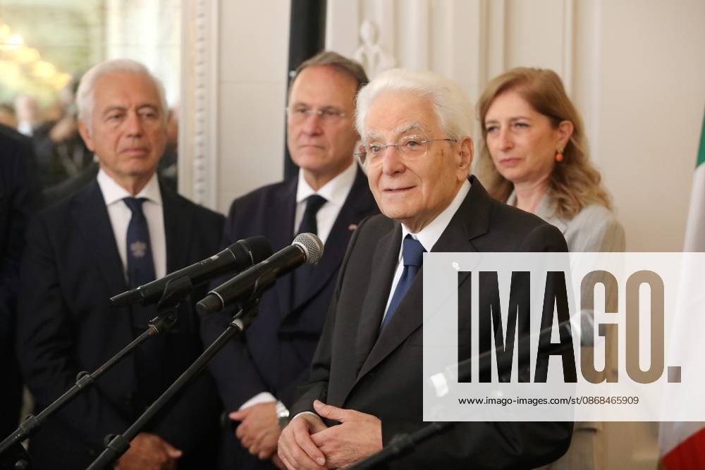 Sergio Mattarella in Monaco PHOTOPQR NICE MATIN Cyril Dodergny Monaco October 3, 2026 Monaco, October 3, 2026, Hotel Hermitage Italian President,Sergio Mattarella, and his daughter Laura, met with Italians residing in Monaco Monaco, October 3, 2026 – Hotel Hermitage – Italian President Sergio Mattarella and his daughter Laura met with Italians residing in Monaco Monaco, France