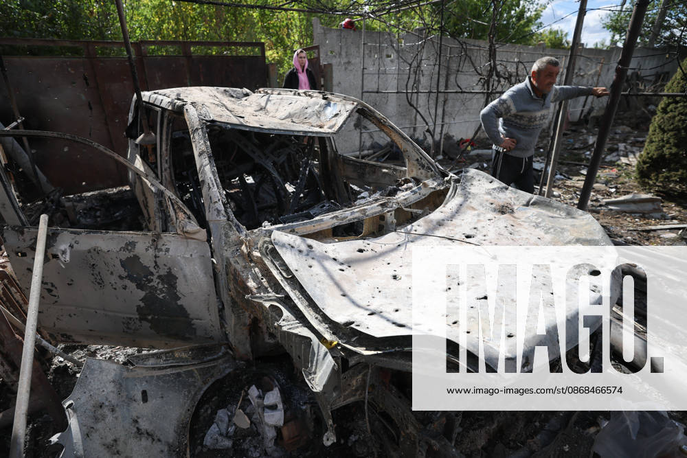 RUSSIA, DONETSK - OCTOBER 3, 2026: A house suffers damage from a drone strike on Donetsk s Kiyevsky District. Dmitry Yagodkin TASS 98712013