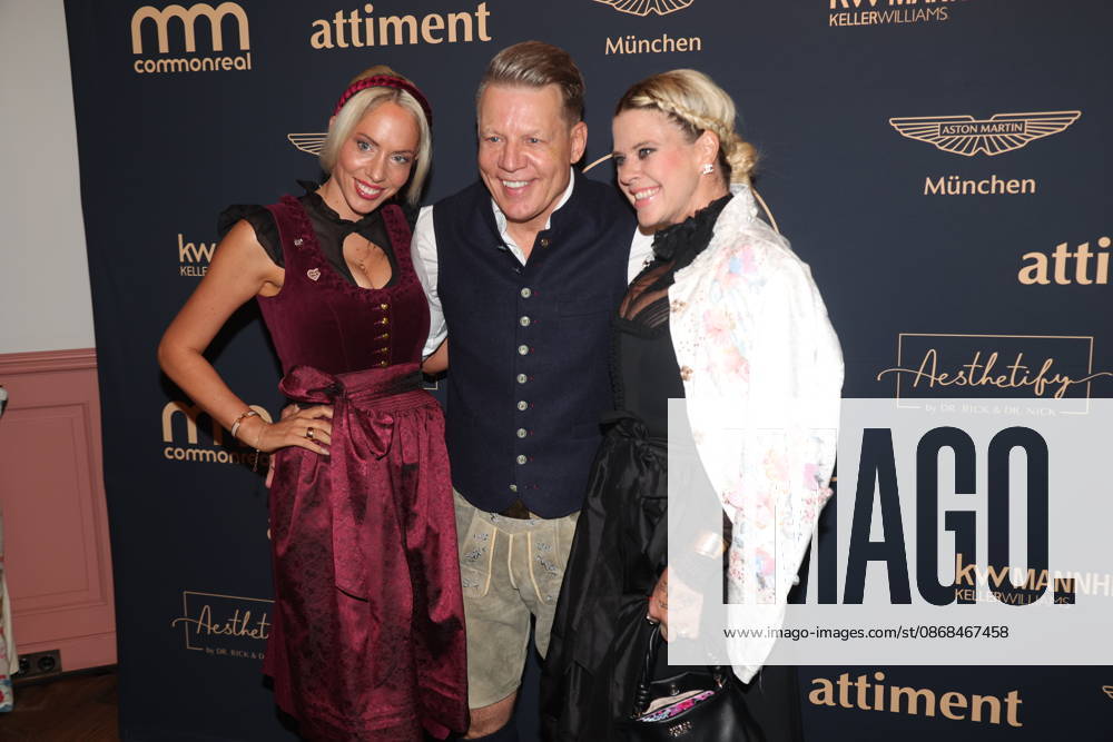 Sarah Kahn, Axel Kahn und Pia Bolte beim 2. Fine Time Business Club Oktoberfest 2026 im Käfer-Stammhaus. München