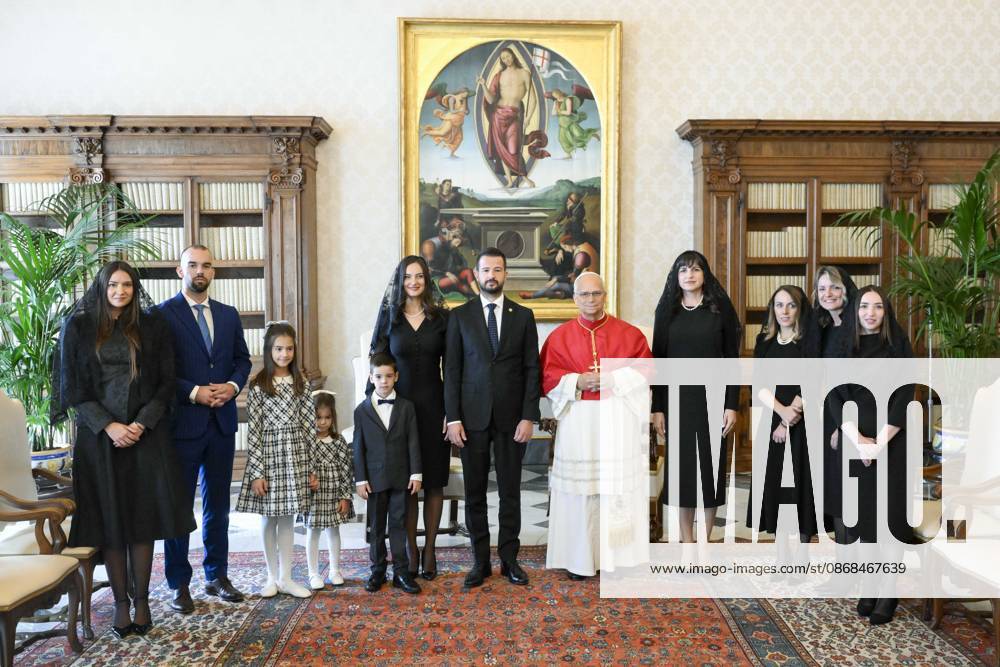 ITALY - PRIVATE AUDIENCE - VATICAN-2026 10 3 Italy, Rome, Vatican, 2026 10 3 Pope Leo XIV receives in a private audience S.E. il Signor Jakov Milatovic, President of Montenegro at The Vatican . - NO BOOKS