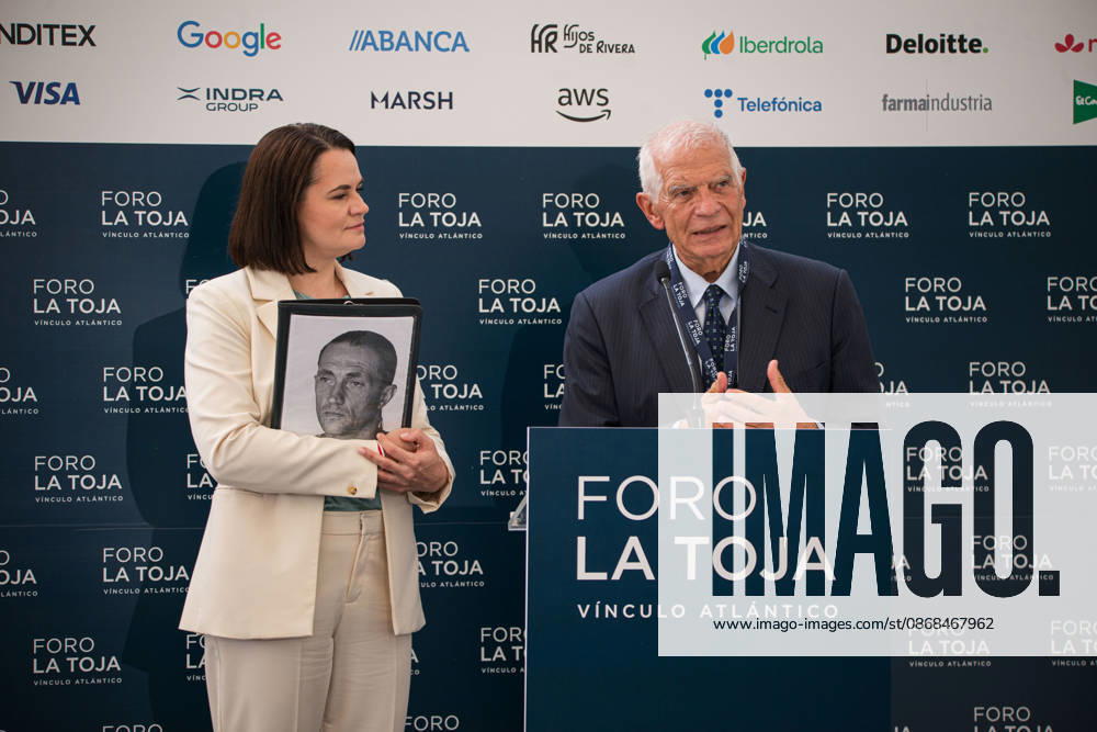 Day Three of the La Toja Vínculo Atlántico Forum I D The leader of the democratic opposition in Belarus, Svetlana Tikhanovskaya, and the former High Representative of the European Union for Foreign Affairs and Security Policy, Josep Borrell, during the La Toja Atlantic Link Forum on October 3, 2026, in O Grove, Pontevedra, Galicia, Spain. The La Toja Vínculo Atlántico Forum is a renowned annual forum for debate and reflection focused on the defense of liberal democracy, the Atlantic partnership, and international cooperation. Founded in 2019 on the initiative of Josep Piqué, Amancio López Seijas, and the Hotusa Group, it brings together prominent political and business leaders, academics, and representatives of civil society on the island