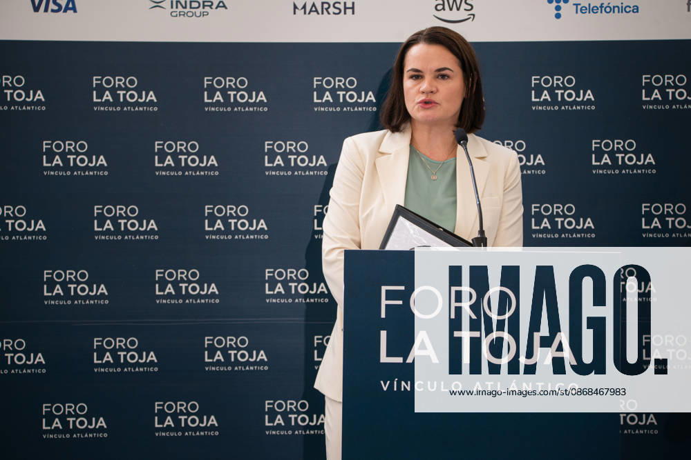 Third Day of the La Toja Vínculo Atlántico Forum Belarusian democratic opposition leader Svetlana Tikhanovskaya during the La Toja Vínculo Atlántico Forum on October 3, 2026, in O Grove, Pontevedra, Galicia, Spain. The La Toja Atlantic Link Forum is a renowned annual forum for debate and reflection focused on the defense of liberal democracy, the Atlantic link, and international cooperation. Founded in 2019 on the initiative of Josep Piqué, Amancio López Seijas, and the Hotusa Group, it brings together prominent political and business leaders, academics, and representatives of civil society on the island of La Toja. OCTOBER 3, 2026 Elena Ferná O Grove, Pontevedra, Galicia O Grove, Pontevedra, Galicia, Spain