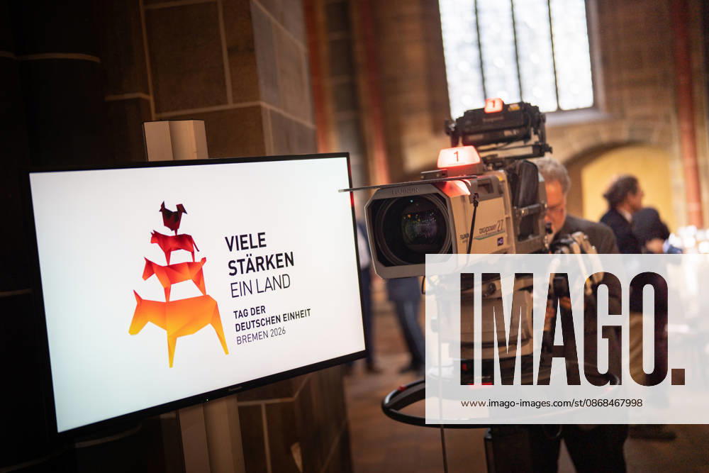 Ökumenischer Gottesdienst im Dom St. Petri Fujifilm Fujinon Digipower 27 HD, das ZDF überträgt den Gottesdienst live mit hochwertiger Technologie;Offizielle zentrale Feierlichkeiten zum Tag der Deutschen Einheit 2026 in Bremen, Bremen Bremen Deutschland Innenstadt