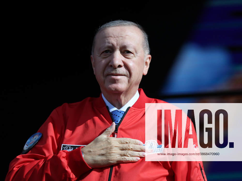 Turkish President Recep Tayyip Erdogan in TEKNOFEST Southeast Sanliurfa SANLIURFA, TURKIYE - OCTOBER 03: (---- - MANDATORY CREDIT - TURKISH PRESIDENCY MUSTAFA KAMACI HANDOUT - NO MARKETING NO ADVERTISING CAMPAIGNS - DISTRIBUTED AS A SERVICE TO CLIENTS----) Turkish President Recep Tayyip Erdogan attends the Aviation, Space and Technology Festival (TEKNOFEST) Southeast at Sanliurfa GAP Airport in Sanliurfa, Turkiye on October 03, 2026. TUR Presidency Mustafa Kamaci Anadolu Sanliurfa Turkey. Editorial use only. Please get in touch for any other usage.