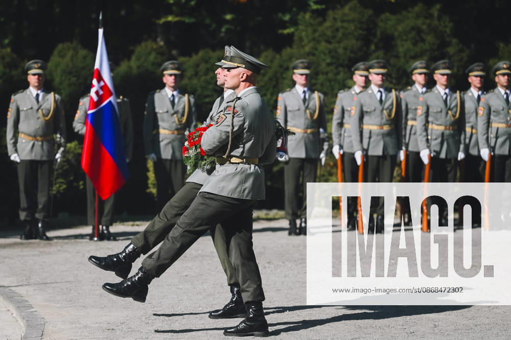 82nd anniversary of the Carpathina-Dukla Operation SVIDNIK, SLOVAKIA – OCTOBER 3: Slovak officials, military personnel and members of the public gather to commemorate the 82nd anniversary of the Carpathian-Dukla Operation, one of the bloodiest military operations fought on Slovak territory during World War II. The commemorations take place at the Military Historical Museum in Svidnik and at the Dukla battlefield memorial complex, honouring the soldiers who fought and died during the operation, which marked the beginning of the direct liberation of Czechoslovakia. Robert Nemeti Anadolu Svidnik Slovakia. Editorial use only. Please get in touch for any other usage.
