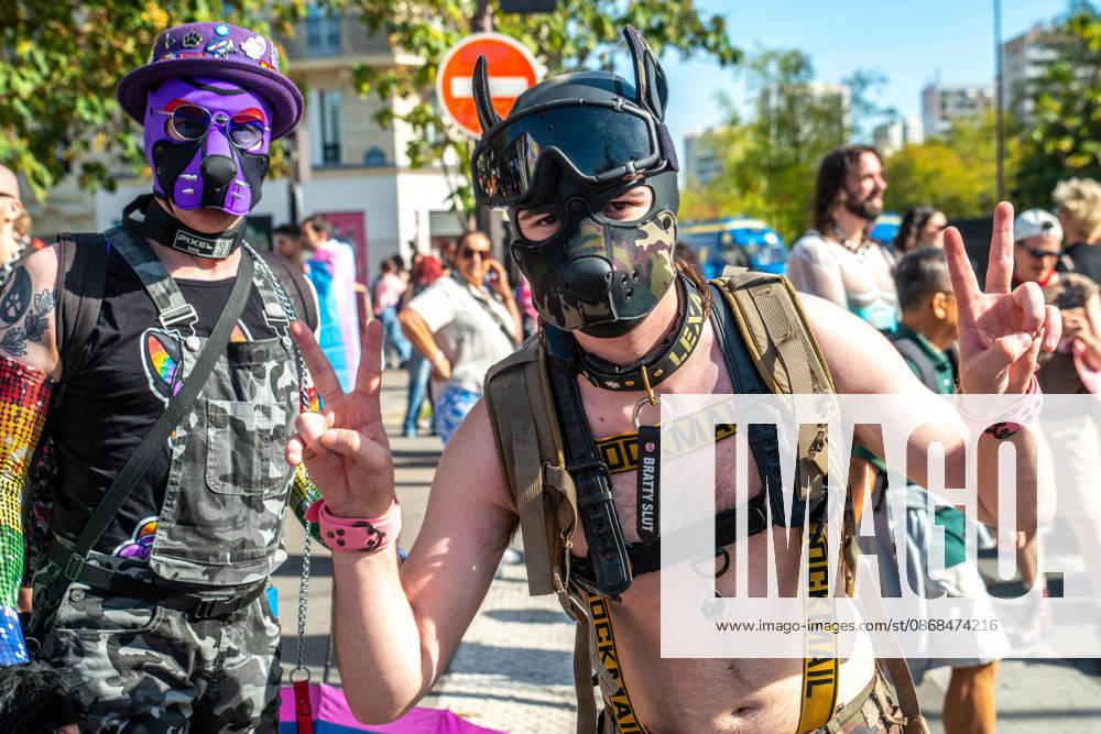 Thousands March During Pride Parade - Paris Thousands of people march from Place d Italie to Bastille during the Pride Parade to defend the rights of LGBTQ+ individuals in Paris, France on October 3, 2026. Photo by Denis Prezat ABACAPRESS.COM Paris France