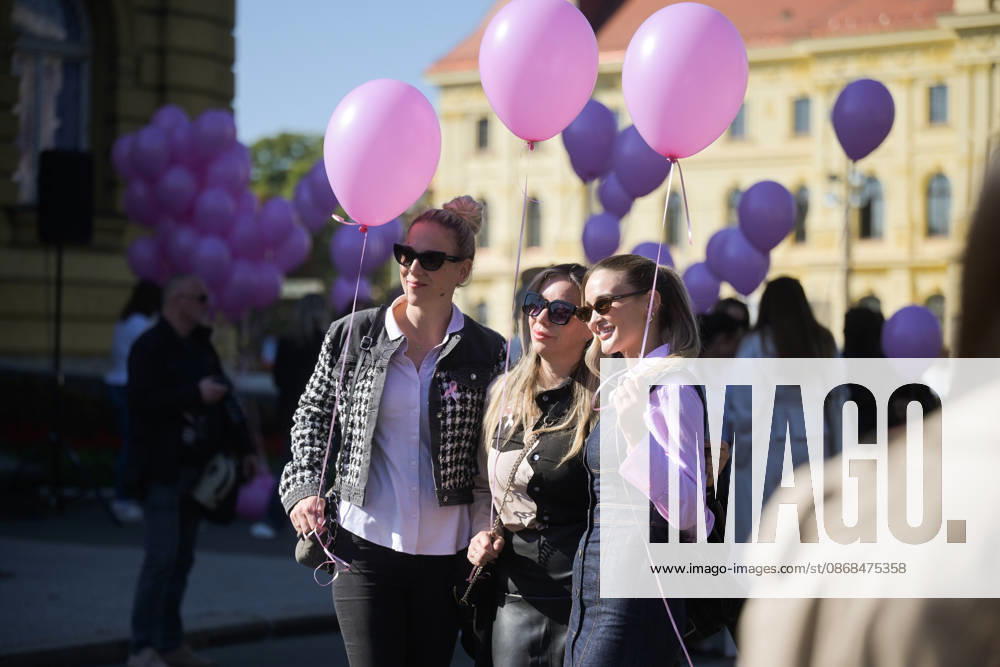 27th Pink Ribbon Day The Europa Donna Croatia association organized the 27th Pink Ribbon Day, dedicated to raising awareness about breast cancer, in Zagreb, Croatia, on October 03, 2026. LucijaxOcko PIXSELL