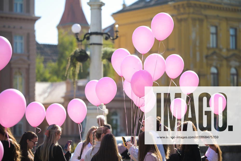 27th Pink Ribbon Day The Europa Donna Croatia association organized the 27th Pink Ribbon Day, dedicated to raising awareness about breast cancer, in Zagreb, Croatia, on October 03, 2026. LucijaxOcko PIXSELL