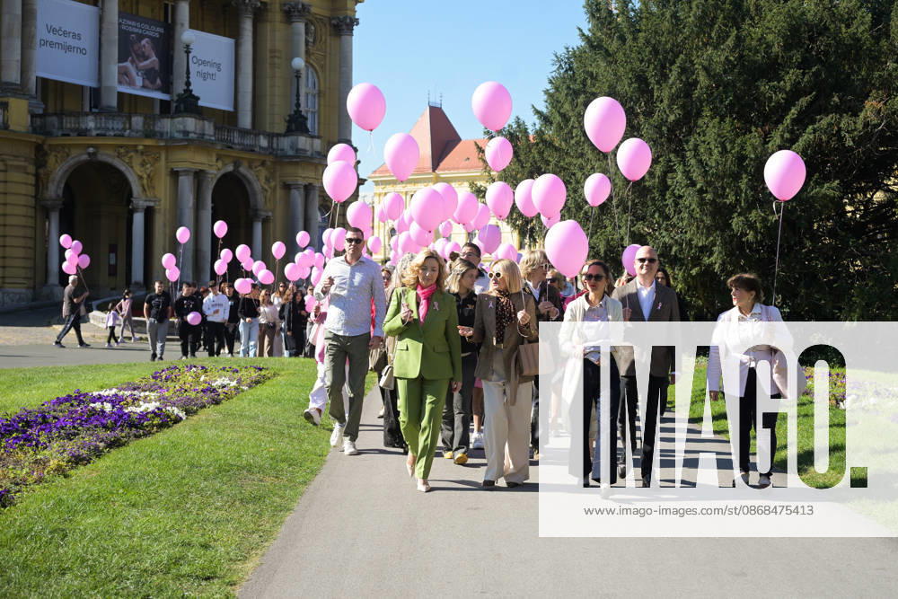 27th Pink Ribbon Day The Europa Donna Croatia association organized the 27th Pink Ribbon Day, dedicated to raising awareness about breast cancer, in Zagreb, Croatia, on October 03, 2026. LucijaxOcko PIXSELL