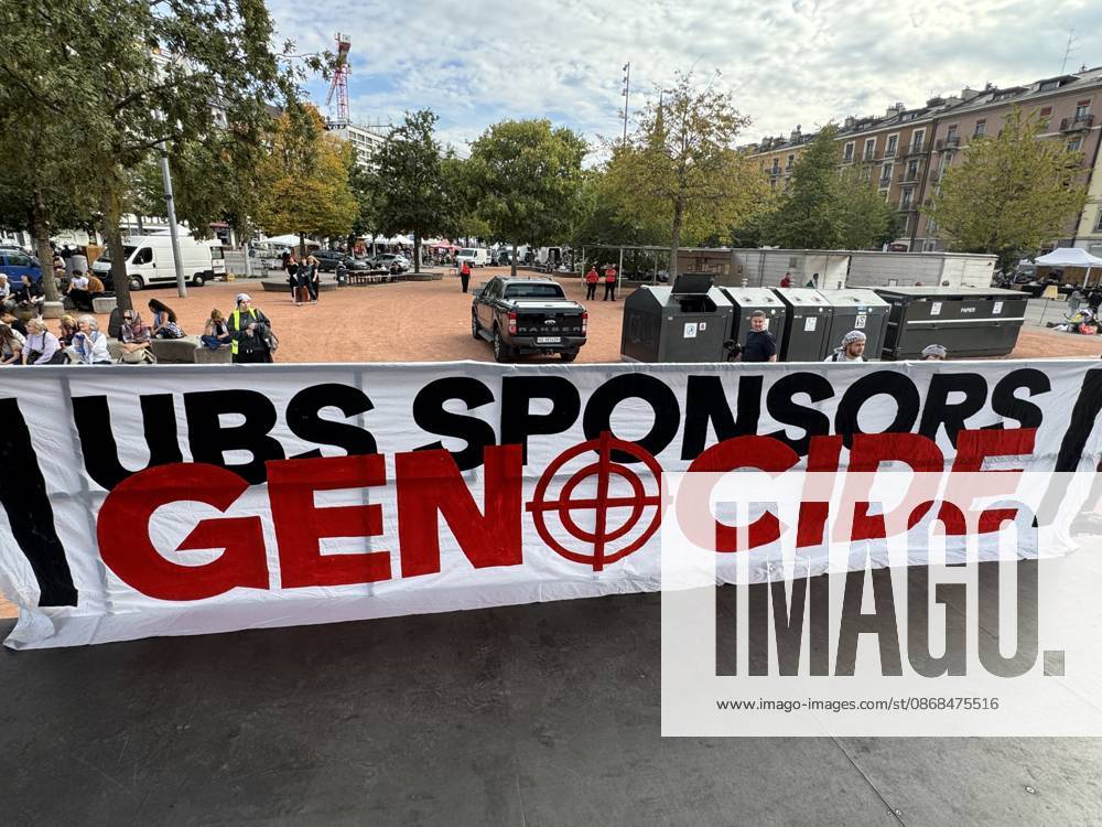 Thousands march in Geneva in support of Gaza GENEVA, SWITZERLAND - OCTOBER 3: Thousands of people march through city center in support of the Palestinian people and to call for an end to the war in Gaza, near the Mont Blanc Bridge in Geneva, Switzerland on October 3, 2026. Demonstrators carry Palestinian flags and chant slogans in Arabic, English and French as they march through the city center for hours. The protesters also call for a boycott of Israel and an end to the conflict in Gaza. Muhammet Ikbal Arslan Anadolu Geneva Switzerland. Editorial use only. Please get in touch for any other usage.