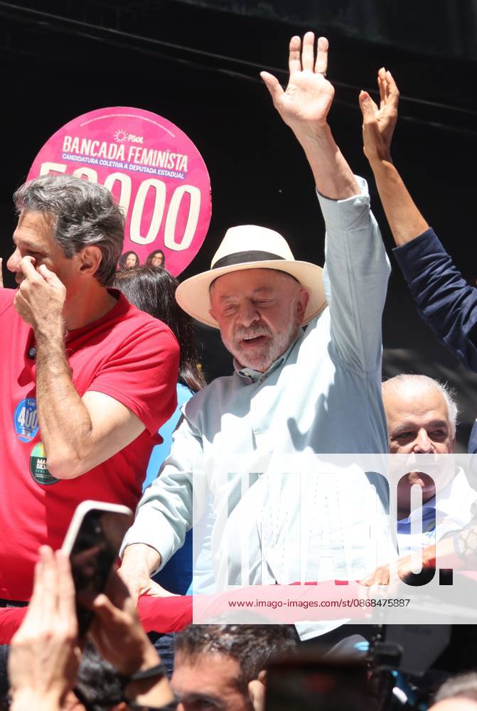 Lula takes a walk along Paulista Avenue and continues along Augusta Street. Sao Paulo (SP), October 3, 2026 2026 Elections Lula President and candidate for re-election Luiz Inacio Lula da Silva (PT) participates in a walk on Paulista Avenue, in Sao Paulo, in the last campaign event before the first round of elections. The mobilization continues along Augusta Street towards Roosevelt Square. Lula is accompanied by allies, including Fernando Haddad, Geraldo Alckmin, Marina Silva, and Simone Tebet.(Foto: Leco Viana Thenews2 imago images) Lula takes a walk along Paulista Avenue and continues along Augusta Street.