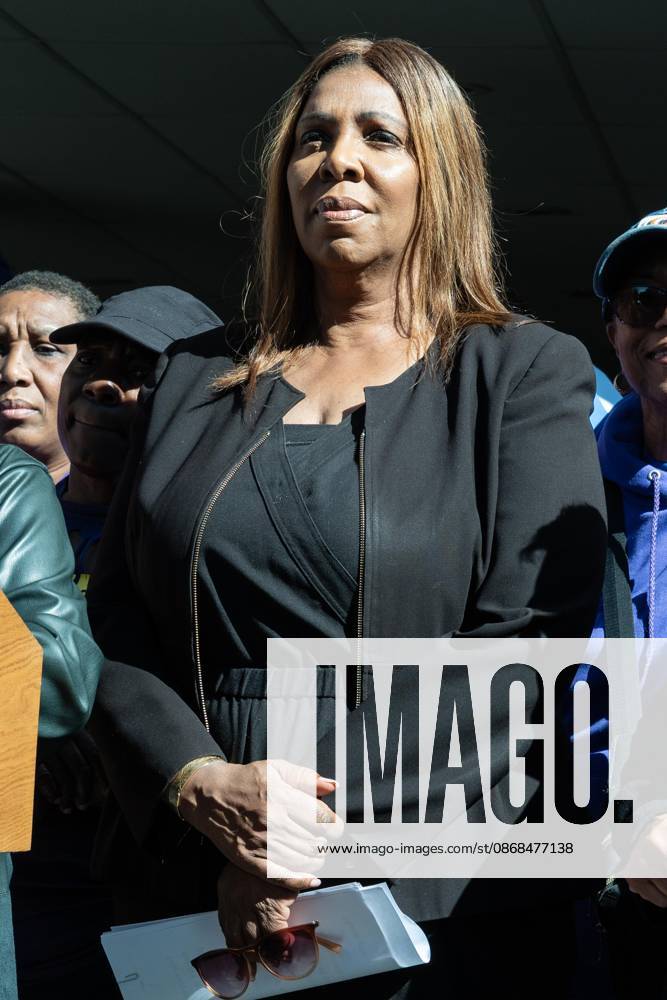 State Attorney General Letitia James attends rally to help New Yorkers protect their homes at Bronx Bethany Church in the Bronx borough of New York, NY on October 3, 2026 Bronx USA - ZUMAr339 20261003_znp_r339_013