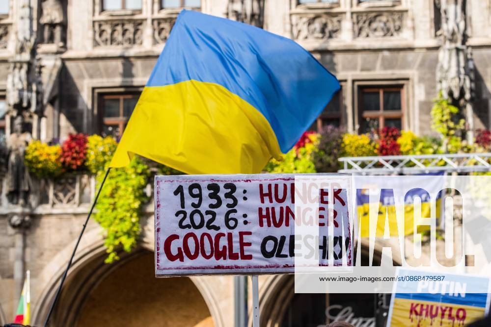 Coinciding with the Tag der Deutschen Einheit (Day of German Unity), Ukrainians in Munich, Germany not only celebrated the reunification of East and West Germany, they celebrated Ukrainian unity and made pleas to the world to avoid a humanitarian catastrophe and famine in Oleshky, a city in Ukraineâ€⠢s Kherson region where some 6,000 civilians (with 200 children) are currently under complete isolation via a Russian blockade. Munich Germany - ZUMAb160 20261003_abp_b160_001