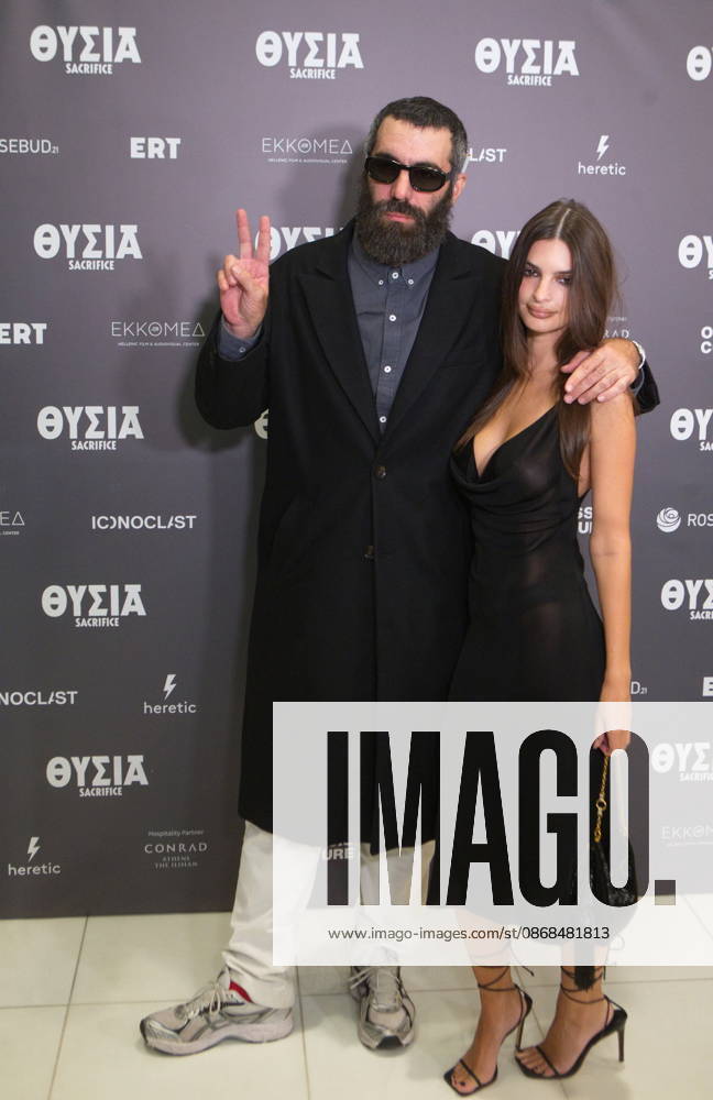 Director Romain Gavras attends the Greek premiere of his new film Sacrifice at the Onassis Stegi in Athens, joined by international guests including Vincent Cassel and Emily Ratajkowski. The film, which features an all-star cast including Anya Taylor-Joy, Chris Evans, Salma Hayek Pinault, John Malkovich and Charli XCX, was presented in Athens following its international premiere in Toronto. Athens Greece - ZUMAv62_ 20261003_zaf_v62_018