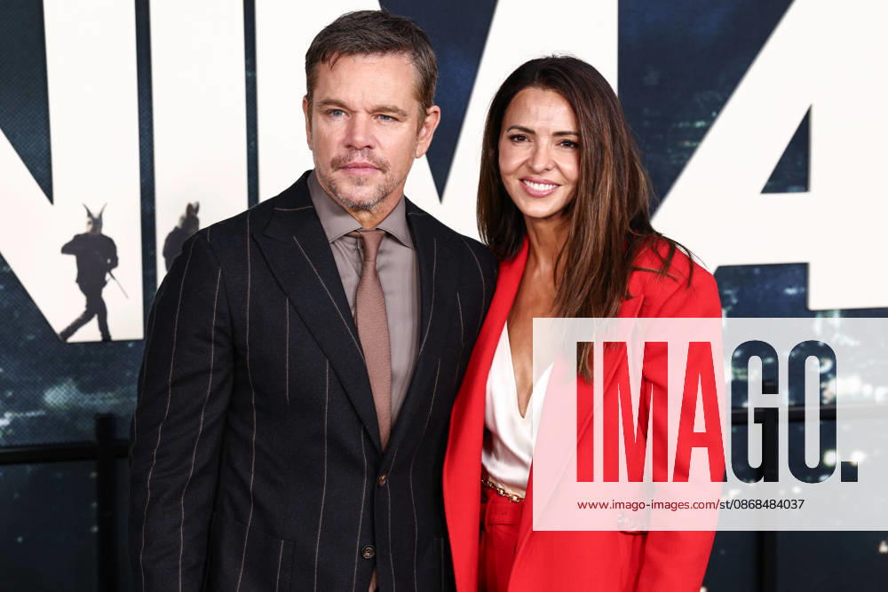 World Premiere Of Netflix s Animals WESTWOOD, LOS ANGELES, CALIFORNIA, USA - OCTOBER 01: Matt Damon and wife Luciana Barroso arrive at the World Premiere Of Netflix s Animals held at Westwood Village Theater on October 1, 2026 in Westwood, Los Angeles, California, United States. (Photo by Xavier Collin Image Press Agency)