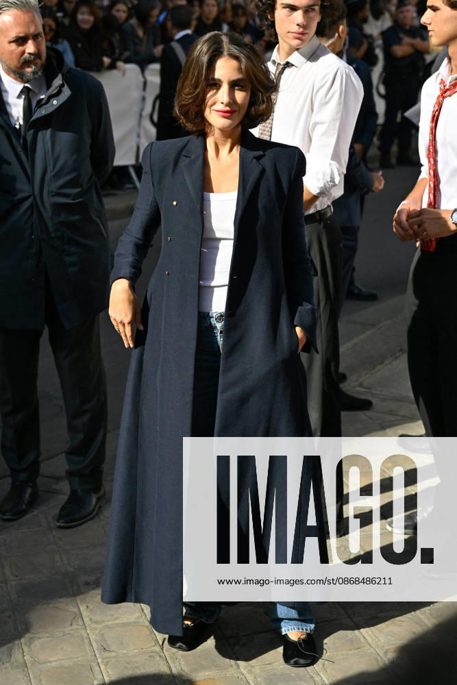 PFW Celine Outside Arrivals Nour Arida arriving at the Celine show during Paris Fashion Week, in Paris, France on 3 October 2026. Photo by Julien Reynaud APS-Medias ABACAPRESS.COM Paris France