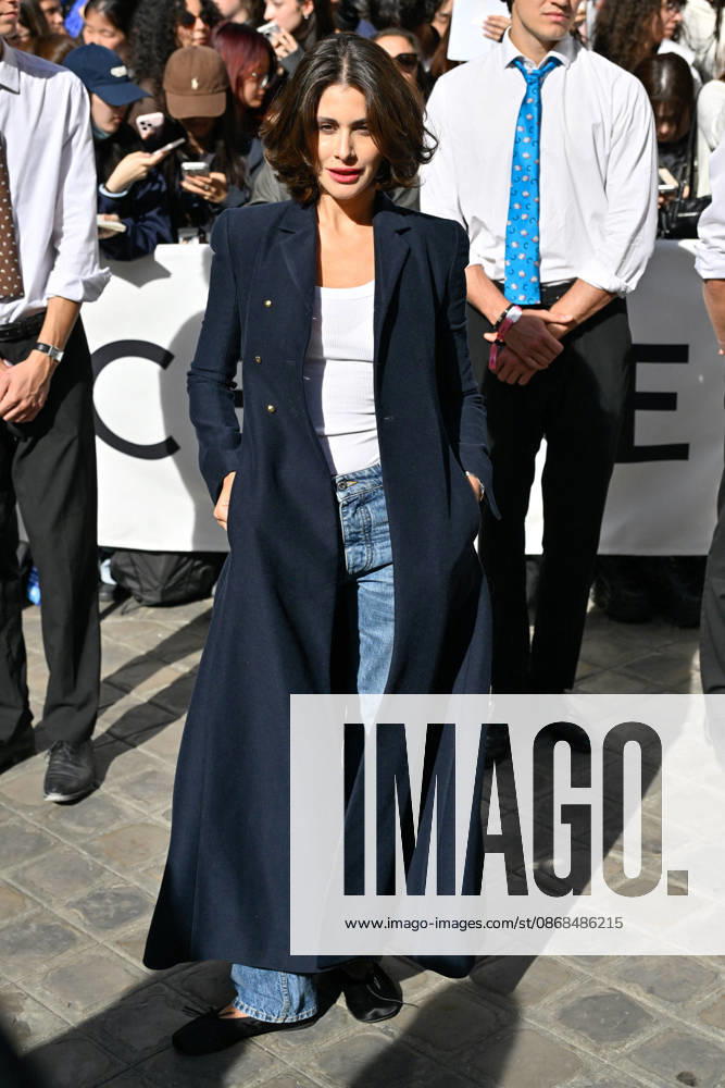 PFW Celine Outside Arrivals Nour Arida arriving at the Celine show during Paris Fashion Week, in Paris, France on 3 October 2026. Photo by Julien Reynaud APS-Medias ABACAPRESS.COM Paris France
