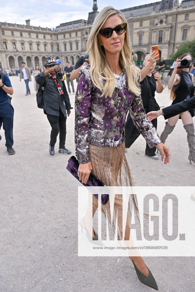 PFW Elie Saab Outside Arrivals Nicky Hilton arriving at the Elie Saab show during Paris Fashion Week, in Paris, France on 3 October 2026. Photo by Julien Reynaud APS-Medias ABACAPRESS.COM Paris France