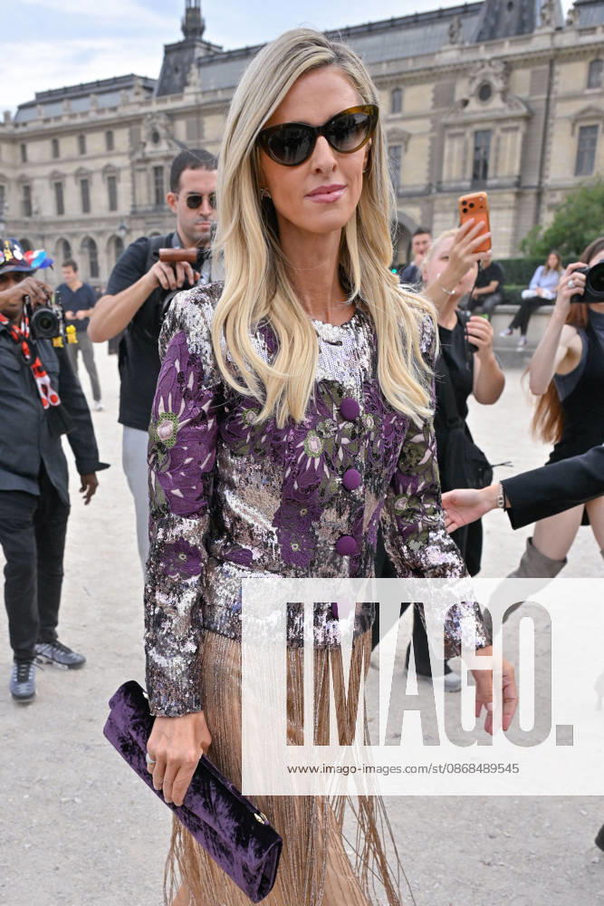 PFW Elie Saab Outside Arrivals Nicky Hilton arriving at the Elie Saab show during Paris Fashion Week, in Paris, France on 3 October 2026. Photo by Julien Reynaud APS-Medias ABACAPRESS.COM Paris France