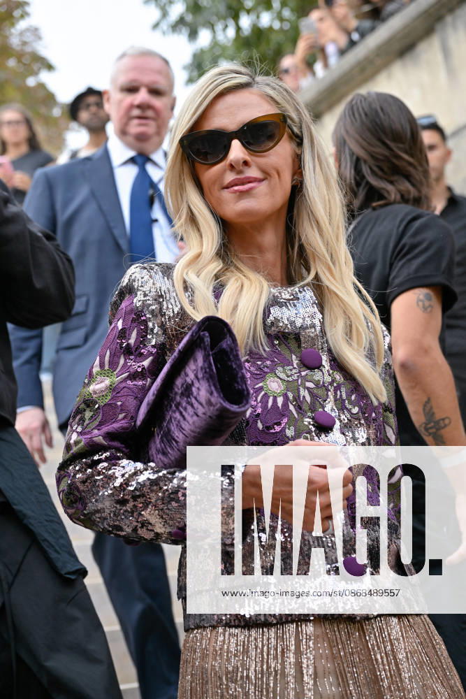 PFW Elie Saab Outside Arrivals Nicky Hilton arriving at the Elie Saab show during Paris Fashion Week, in Paris, France on 3 October 2026. Photo by Julien Reynaud APS-Medias ABACAPRESS.COM Paris France