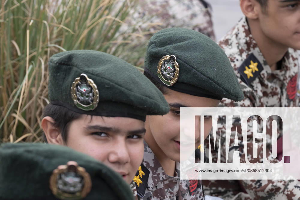 Opening Ceremony Of Second City-Square Military Training Camp Iranian schoolboys wearing military uniforms sit together during the opening ceremony of the second city-square military training camp for self-sacrificing forces in downtown Tehran, Iran, on October 3, 2026. The camp was established by the Basij paramilitary force, with personnel from the Islamic Republic of Iran Army responsible for training the volunteers. Tehran Tehran Iran