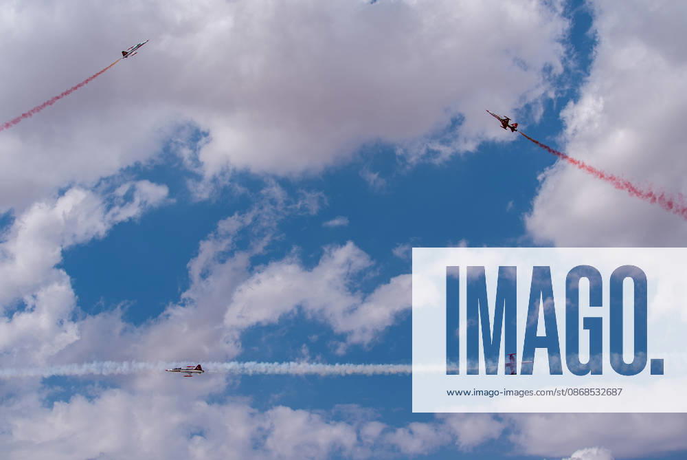 TEKNOFEST Southeast in Turkiye s Sanliurfa SANLIURFA, TURKIYE - OCTOBER 4: The Turkish Stars aerobatic team performs an air show during during TEKNOFEST Southeast, world s largest aviation, space, and technology festival at Sanliurfa GAP Airport in Sanliurfa, Turkiye, on October 4, 2026. Arman Onal Anadolu Sanliurfa Turkey. Editorial use only. Please get in touch for any other usage.