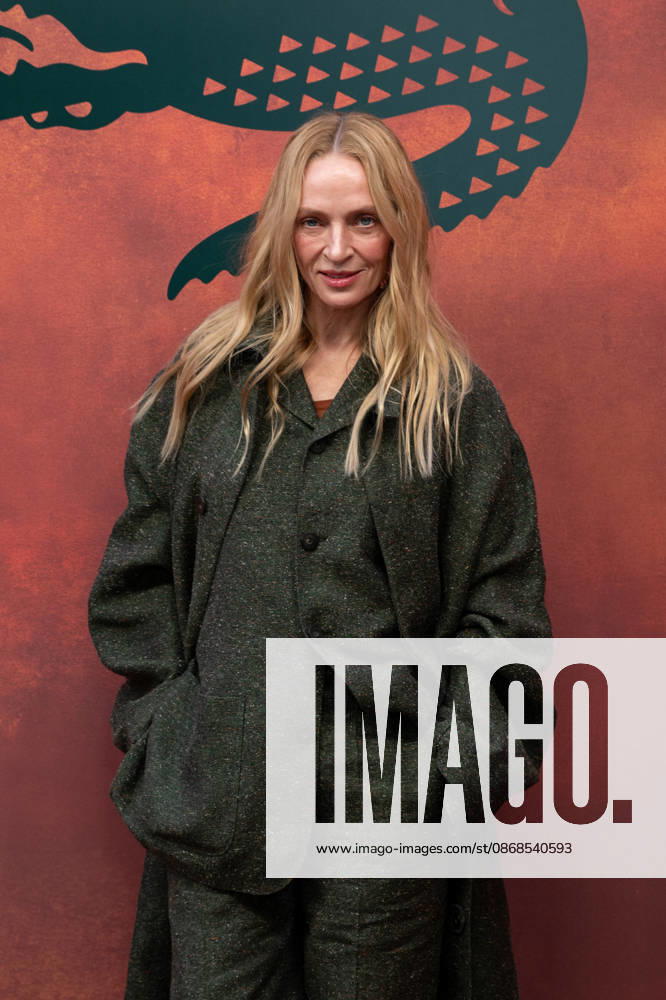 PFW Lacoste - Photocall LZ Uma Thurman attends the Lacoste Womenswear Spring Summer 2027 show as part of Paris Fashion Week on October 4, 2026 at Roland Garros in Paris, France. Photo by Laurent Zabulon ABACAPRESS.COM
