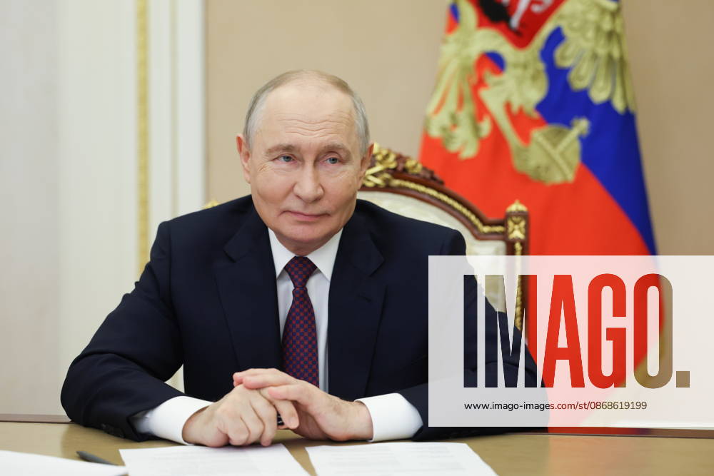 RUSSIA, MOSCOW - OCTOBER 5, 2026: Russian President Vladimir Putin attends via a video link the opening of the Point of Future Education Complex in Yakutsk Moscow Russia - ZUMAt113 20261005_zaa_t113_147