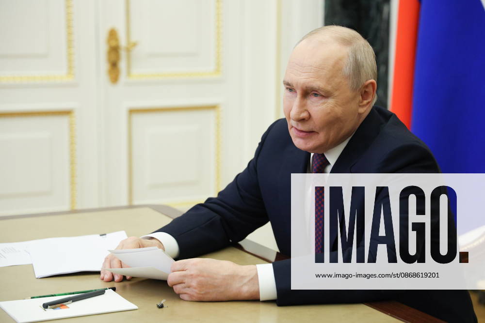 RUSSIA, MOSCOW - OCTOBER 5, 2026: Russian President Vladimir Putin attends via a video link the opening of the Point of Future Education Complex in Yakutsk Moscow Russia - ZUMAt113 20261005_zaa_t113_149
